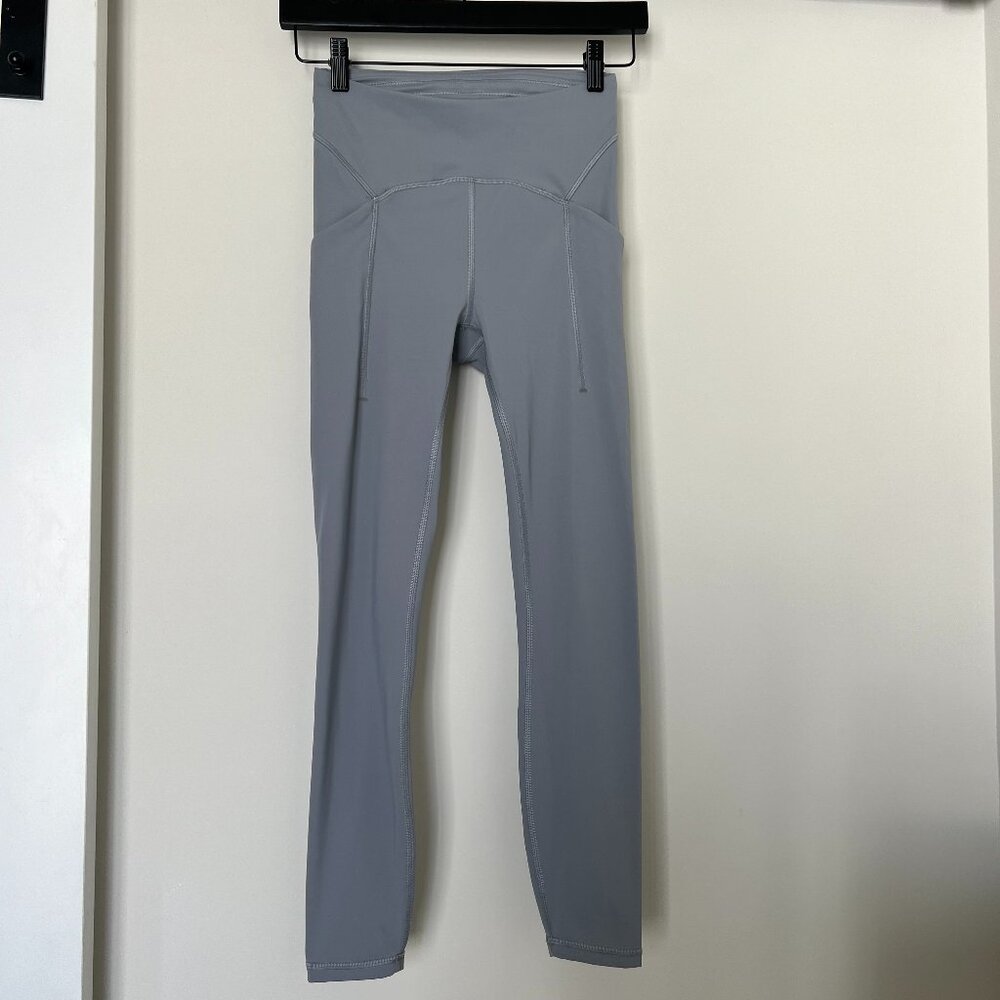 Lululemon Power Thru High-Rise Tight 25" | Size 4 | Rhino Grey